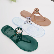 Named Designer summer flat women shoes hot sale jelly sandals for ladies girl fashion jelly shoes big size 11 flip flop slippers